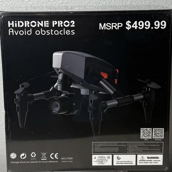Other - HI DRONE PRO 2 High-Definition Camera Drone Black quad copter